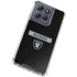 NFL Las Vegas Raiders Black Performance Series Moto G Power 5G (2025) Clear Case