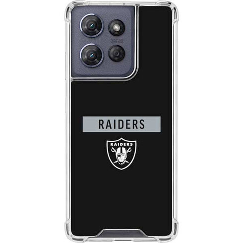 NFL Las Vegas Raiders Black Performance Series Moto G Stylus 5G (2025) Clear Case