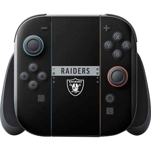 NFL Las Vegas Raiders Black Performance Series Nintendo Switch 2 (2025) with Joy-Con Skin
