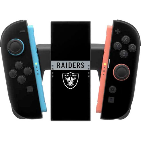 NFL Las Vegas Raiders Black Performance Series Nintendo Switch 2 (2025) Joy-Con Controller Skin