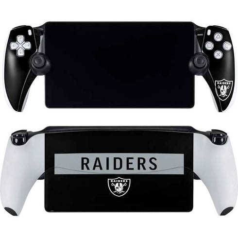 NFL Las Vegas Raiders Black Performance Series PlayStation Portal Remote Player Skin
