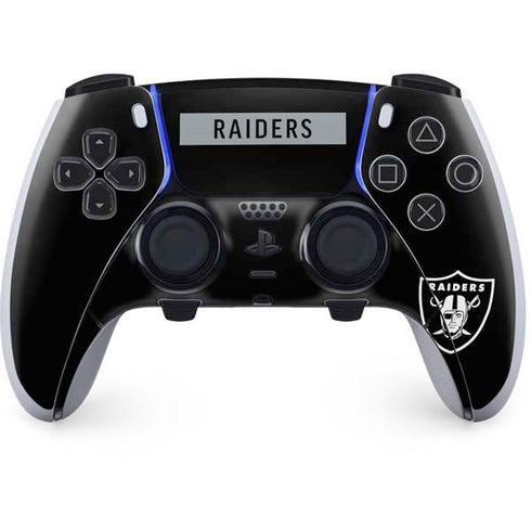 NFL Las Vegas Raiders Black Performance Series PS5 DualSense Edge Pro Controller Skin