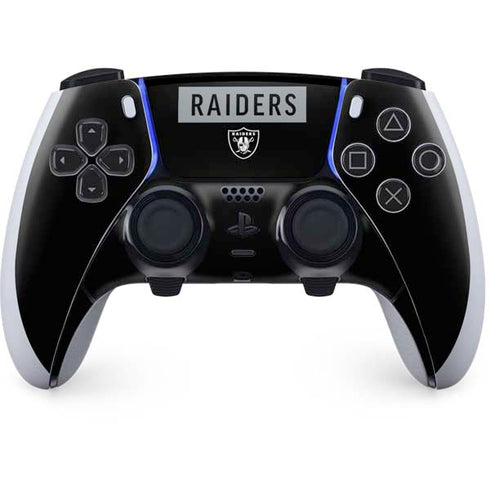 NFL Las Vegas Raiders Black Performance Series PlayStation PS5 Skins