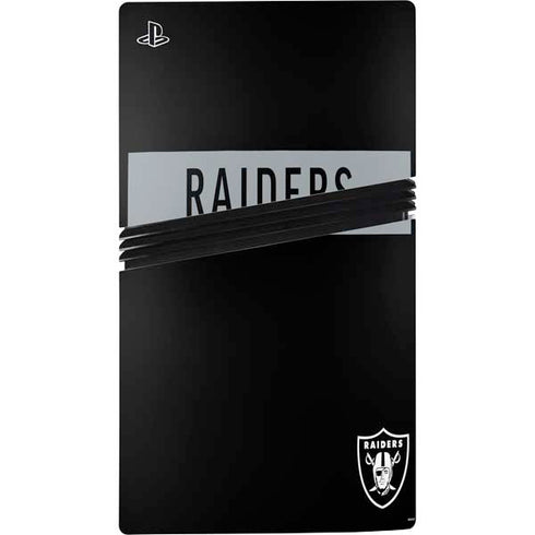 NFL Las Vegas Raiders Black Performance Series PS5 Pro Disk Bundle Skin