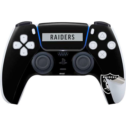 NFL Las Vegas Raiders Black Performance Series PS5 Pro Disk Bundle Skin