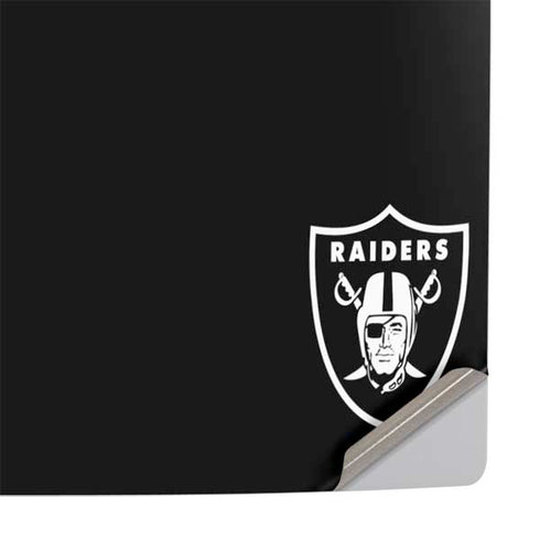 NFL Las Vegas Raiders Black Performance Series PS5 Slim Digital Edition Console Skin