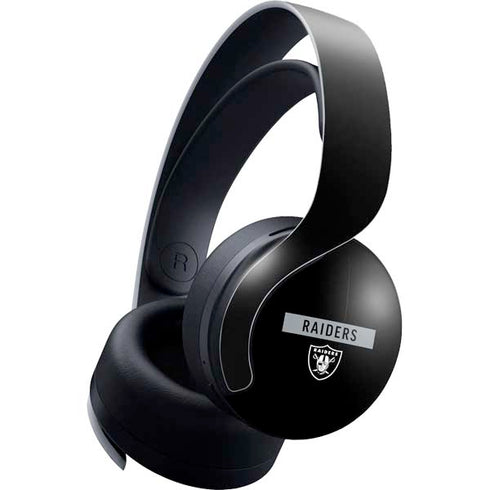 NFL Las Vegas Raiders Black Performance Series PULSE 3D Wireless Headset for PS5 Skin