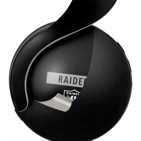 NFL Las Vegas Raiders Black Performance Series PULSE 3D Wireless Headset for PS5 Skin