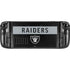 NFL Las Vegas Raiders Black Performance Series Steam Deck Handheld Gaming Computer Skin
