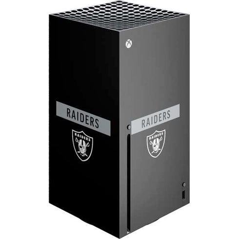 NFL Las Vegas Raiders Black Performance Series Xbox Series X Skins