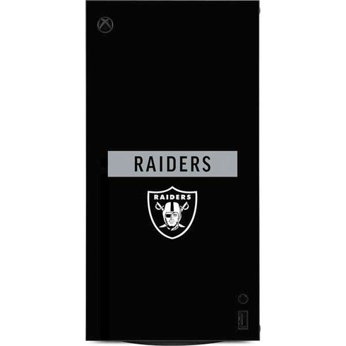 NFL Las Vegas Raiders Black Performance Series XBox Series X Digital Edition Console Skin