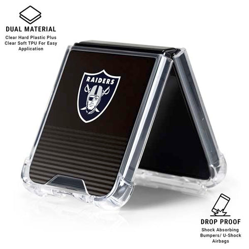 NFL Las Vegas Raiders Breakaway Galaxy Z Flip6 Clear Case