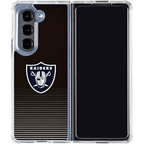 NFL Las Vegas Raiders Breakaway Galaxy Z Fold5 5G Clear Case