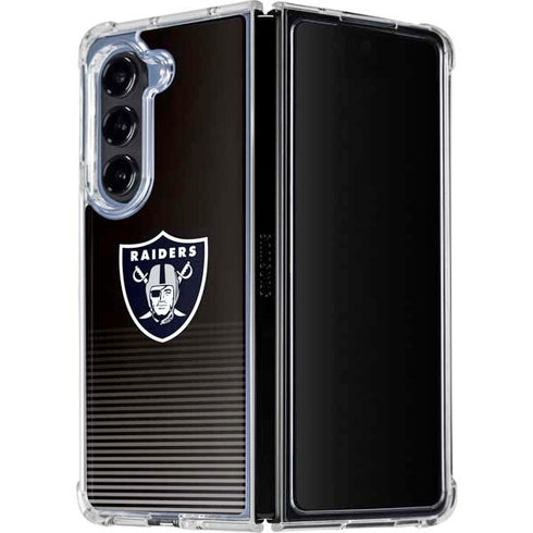 NFL Las Vegas Raiders Breakaway Galaxy Z Fold5 5G Clear Case