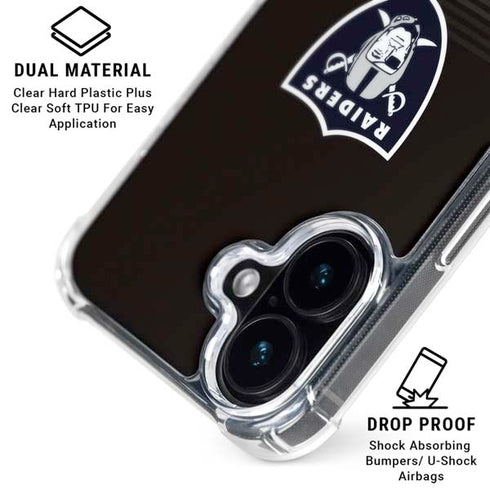 NFL Las Vegas Raiders Breakaway iPhone 16 Plus Clear Case