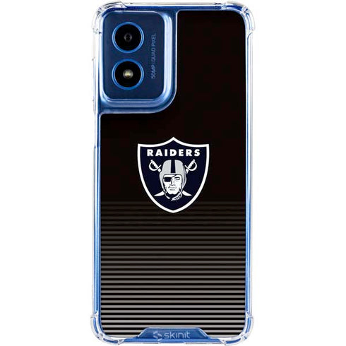 NFL Las Vegas Raiders Breakaway Moto G 5G (2024) Clear Case