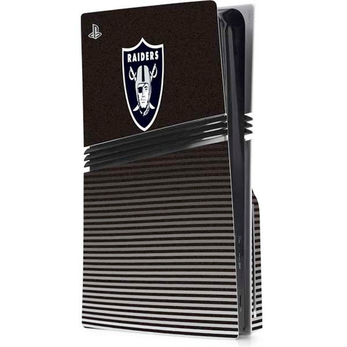 NFL Las Vegas Raiders Breakaway PS5 Pro Disk Console Skin