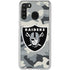 NFL Las Vegas Raiders Camo Galaxy A21 Clear Case