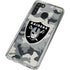 NFL Las Vegas Raiders Camo Galaxy A21 Clear Case