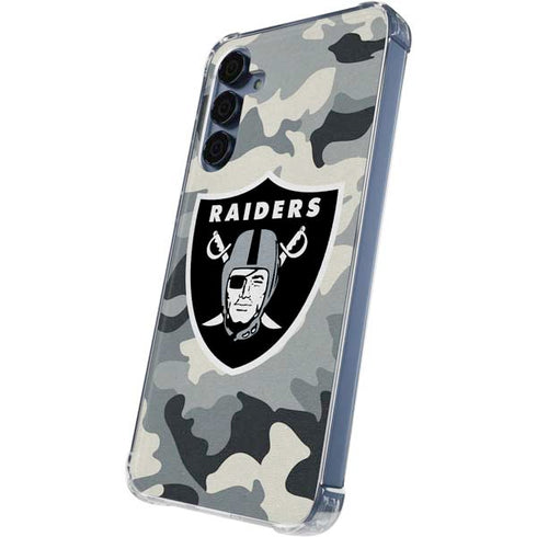 NFL Las Vegas Raiders Camo Galaxy A35 5G Clear Case