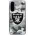 NFL Las Vegas Raiders Camo Galaxy A36 5G Clear Case