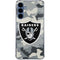 NFL Las Vegas Raiders Camo Galaxy A55 5G Clear Case