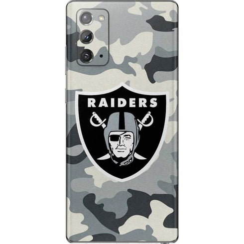 NFL Las Vegas Raiders Camo Galaxy Note20 5G Skin
