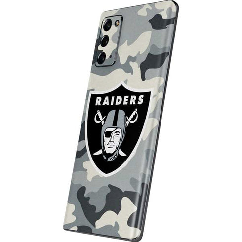 NFL Las Vegas Raiders Camo Galaxy Note20 5G Skin