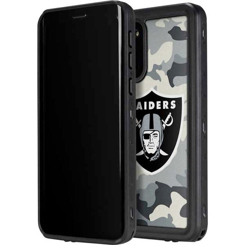 NFL Las Vegas Raiders Camo Galaxy S20 Plus Waterproof Case
