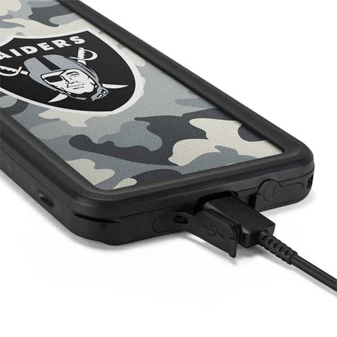 NFL Las Vegas Raiders Camo Galaxy S20 Plus Waterproof Case