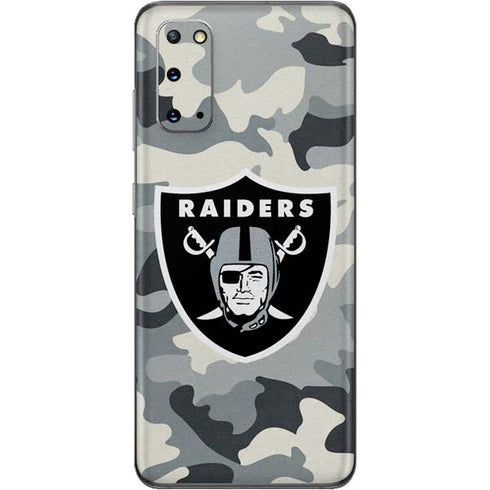 NFL Las Vegas Raiders Camo Galaxy S20 Skin