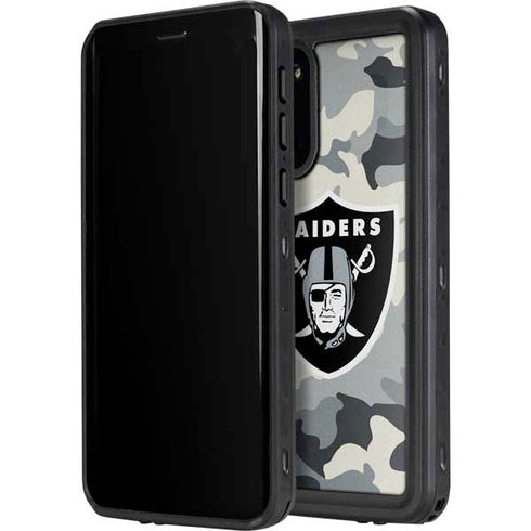 NFL Las Vegas Raiders Camo Galaxy S20 Waterproof Case