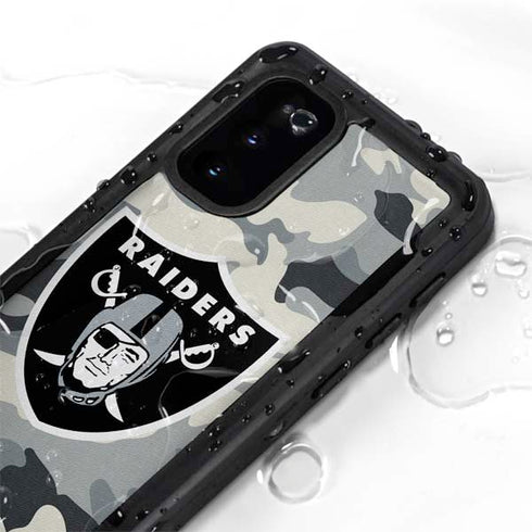NFL Las Vegas Raiders Camo Galaxy S20 Waterproof Case
