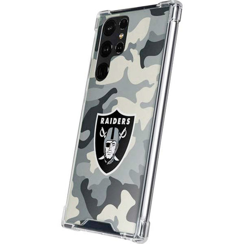 NFL Las Vegas Raiders Camo Galaxy S23 Ultra Clear Case
