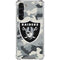 NFL Las Vegas Raiders Camo Galaxy S24 FE Clear Case