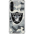 NFL Las Vegas Raiders Camo Galaxy S24 FE Clear Case