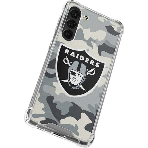 NFL Las Vegas Raiders Camo Galaxy S24 FE Clear Case