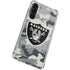 NFL Las Vegas Raiders Camo Galaxy S24 FE Clear Case