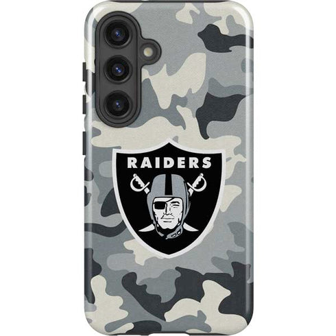 NFL Las Vegas Raiders Camo Galaxy S25 Impact Case