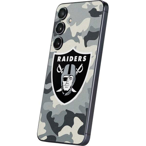 NFL Las Vegas Raiders Camo Galaxy S24 Plus Skin
