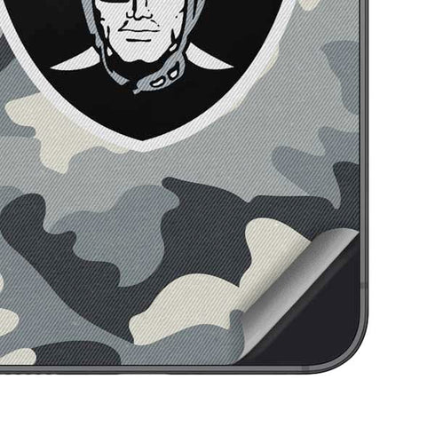 NFL Las Vegas Raiders Camo Galaxy S24 Plus Skin