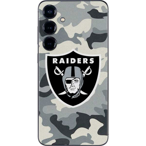 NFL Las Vegas Raiders Camo Galaxy S25 Skin