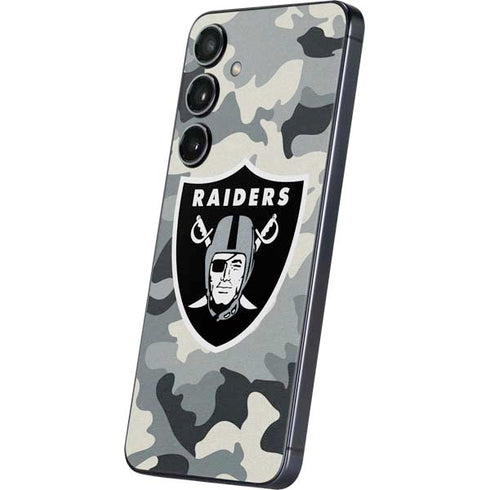 NFL Las Vegas Raiders Camo Galaxy S25 Skin