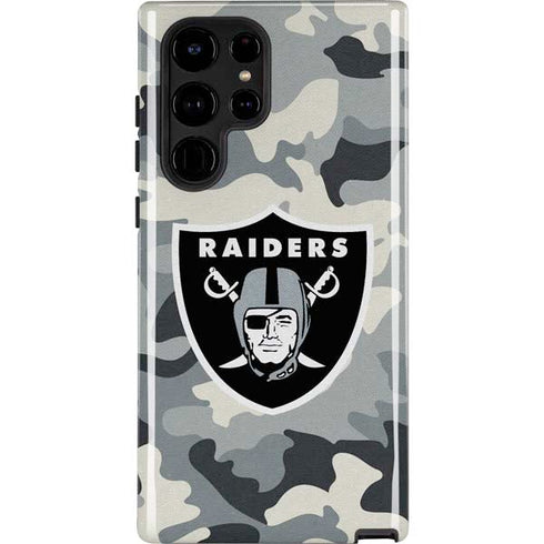 NFL Las Vegas Raiders Camo Galaxy S25 Ultra Impact Case