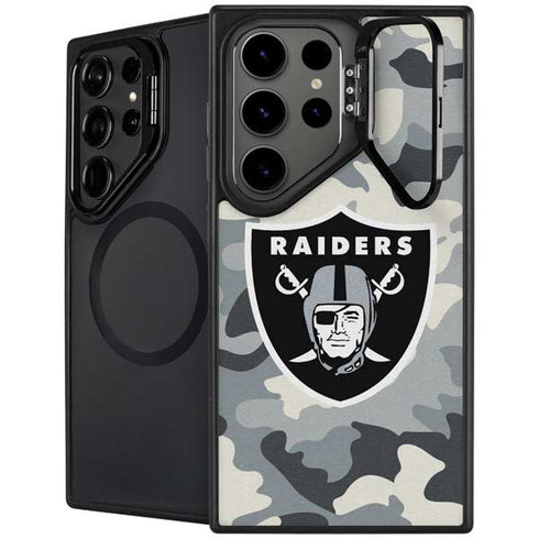 NFL Las Vegas Raiders Camo Galaxy S24 Ultra Kickstand Case