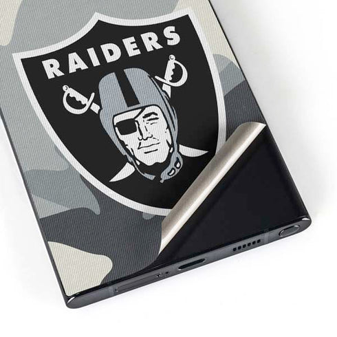 NFL Las Vegas Raiders Camo Galaxy S25 Ultra Skin