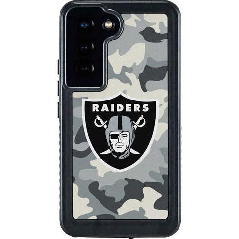 NFL Las Vegas Raiders Camo Galaxy S24 Waterproof Case