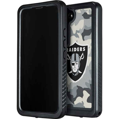 NFL Las Vegas Raiders Camo Galaxy S24 Waterproof Case