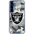 NFL Las Vegas Raiders Camo Galaxy S25 Clear Case