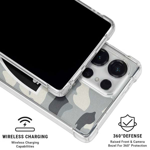 NFL Las Vegas Raiders Camo Galaxy S25 Ultra Clear Case